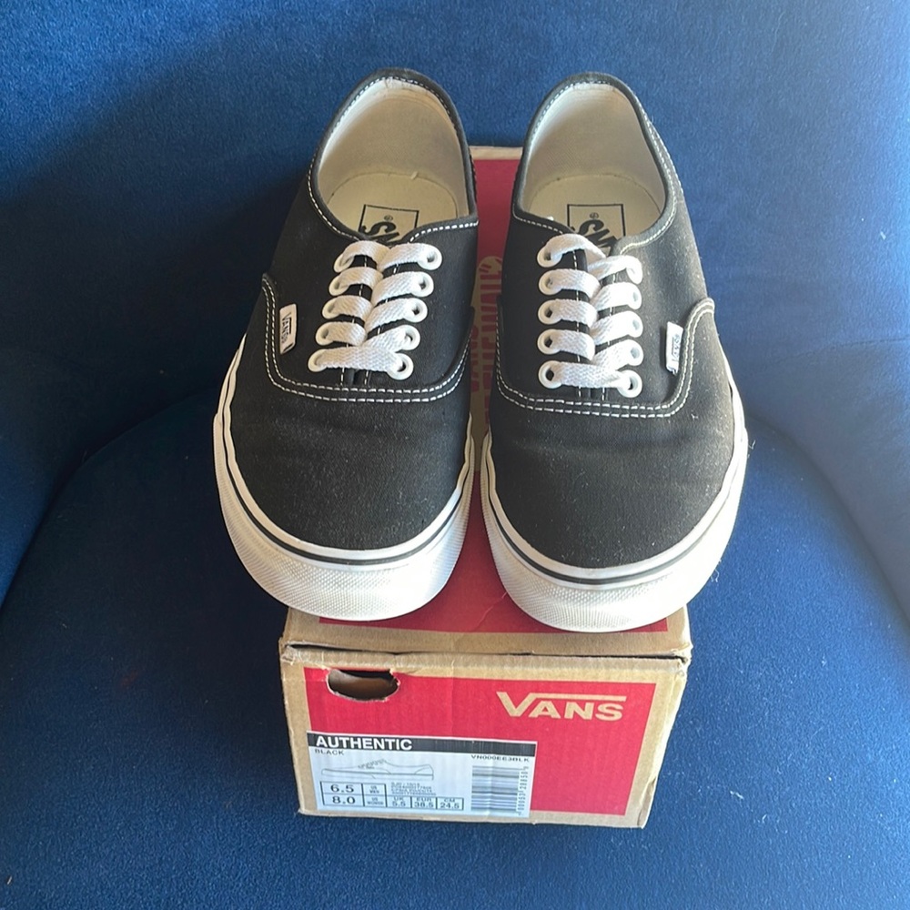 Black Authentic Vans